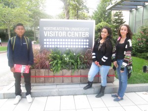 9th grade College Prep cohort members visiting Northeastern University.