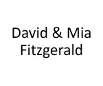 David & Mia Fitzgerald 
